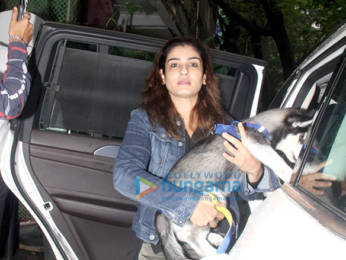 Photos: Raveena Tandon spotted at Krome studio in Bandra