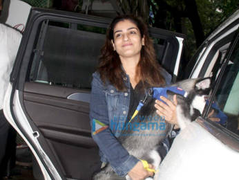 Photos: Raveena Tandon spotted at Krome studio in Bandra