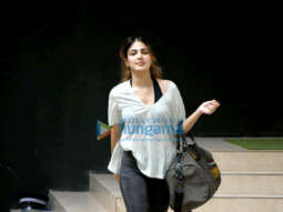 Photos: Rhea Chakraborty snapped outside the gym in Khar