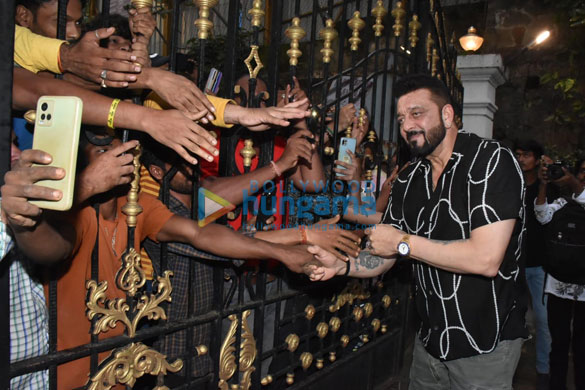 photos sanjay dutt snapped greeting fans on his birthday 4