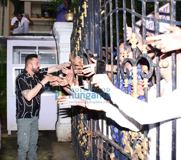 photos sanjay dutt snapped greeting fans on his birthday more 2