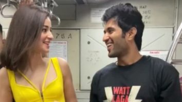 Powerful duo Ananya Panday and Vijay Deverakonda start liger promotions in local trains