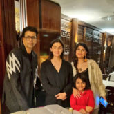 Pregnant Alia Bhatt strikes a pose with Karan Johar in London as she steps out after an outing with her sister Shaheen Bhatt