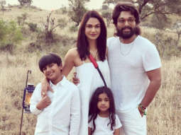 Pushpa star Allu Arjun poses with wife Sneha and kids as they holiday in Tanzania ahead of Pushpa 2 shoot