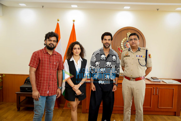 Photos: Rajkummar Rao and Sanya Malhotra host a special screening of Hit – The First Case for police personnel