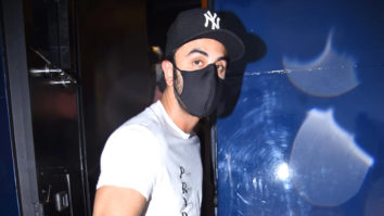 Ranbir Kapoor spotted in a casual white tshirt and cap