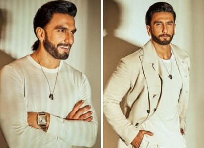 Ranveer Singh looks sharp in white t-shirt and washed denim jacket :  Bollywood News - Bollywood Hungama