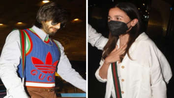 Rocky aur Rani Ki Prem Kahani stars Alia and Ranveer twin at the airport, spotted carrying similar GucciXAdidas duffle bag worth Rs.2 Lakh