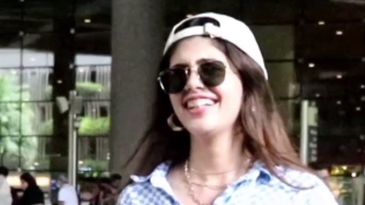 Sanjana Sanghi spotted at the airport as she returns back from holiday