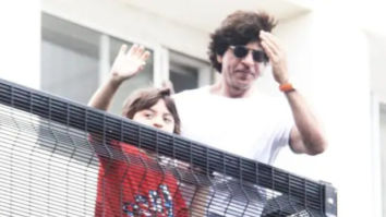 Shah Rukh Khan and AbRam greet massive crowd of fans outside Mannat on Eid Al Adha, see photos and videos
