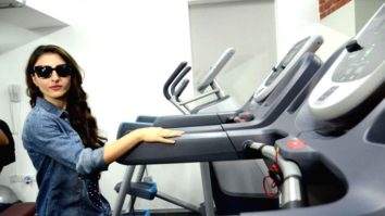 Soha Ali Khan’s unique treadmill workout