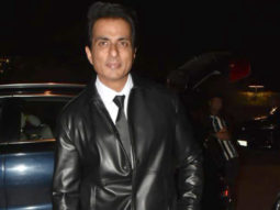 Sonu Sood looks handsome as always in black leather jacket