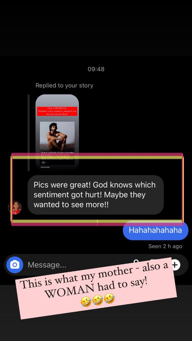 Sumona Chakravarti shows support to Ranveer Singh; says his nude photoshoot neither hurt her sentiments nor insulted her modesty