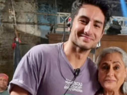 Ibrahim Ali Khan is winning hearts in this photo with Jaya Bachchan on the sets of Rocky Aur Rani Ki Prem Kahani