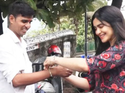 Adah Sharma ties rakhi for her fans