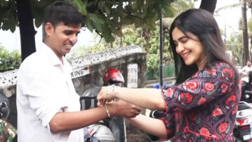 Adah Sharma ties rakhi for her fans