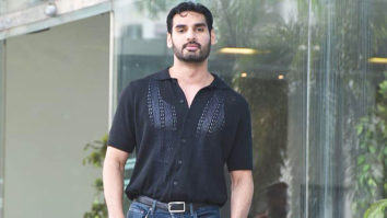 Ahaan Shetty poses for paps as he gets snapped in the city