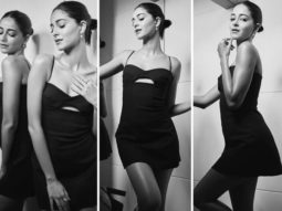 Ananya Panday looks jaw-dropping hot in a mini black dress as she promotes Liger