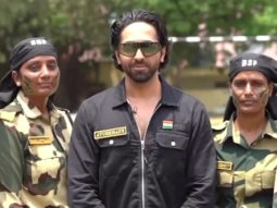 Ayushmann Khurrana does Bhangra with BSF Jawans at Jammu