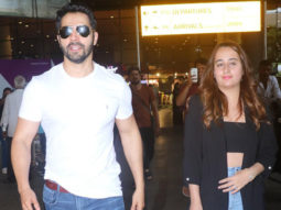 Cutest couple Varun Dhawan and Natasha Dalal spotted at the airport