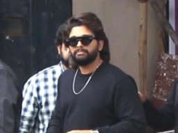 Dancing King Allu Arjun waves at paps