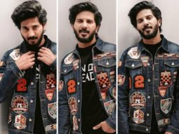 Dulquer Salmaan looks suave in denim jacket and black jeans for Sita Ramam promotions