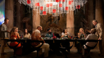 Glass Onion – A Knives Out Mystery First Look: Daniel Craig, Edward Norton, Janelle Monáe, Kathryn Hahn among others sit at the dinner table in Rian Johnson’s mystery sequel