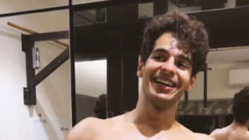 Ishaan Khatter flaunts his muscles