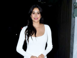 Janhvi Kapoor looks beautiful in white outfit as she poses for paps