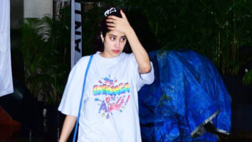 Janhvi Kapoor poses with fan post gym session