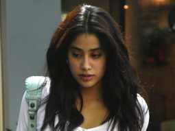 Janhvi Kapoor snapped in white crop and denims