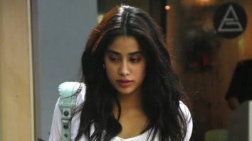 Janhvi Kapoor snapped in white crop and denims