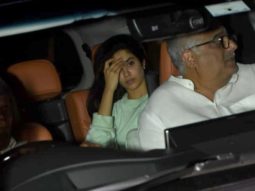 Janhvi Kapoor snapped with dad Boney Kapoor