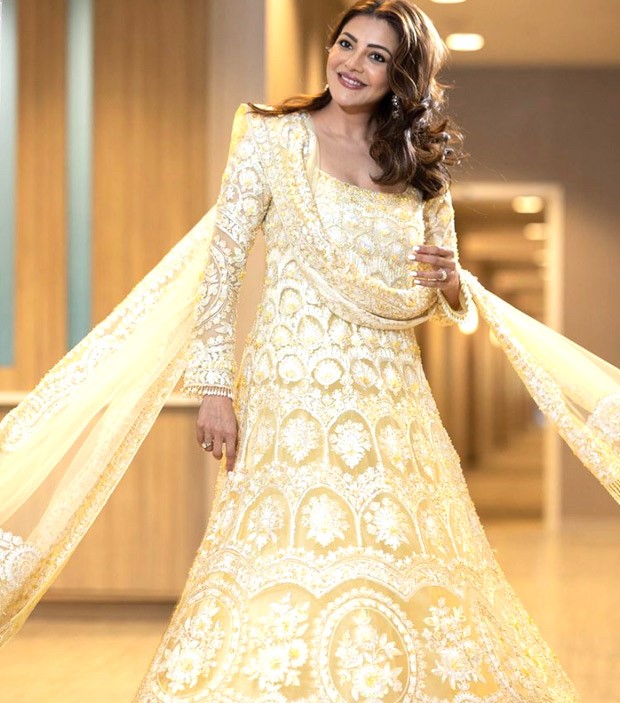 Kajal Aggarwal in Manish Malhotra’s yellow Anarkali is festive fashion goals
