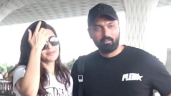 Karishma Tanna snapped at the airport with her husband