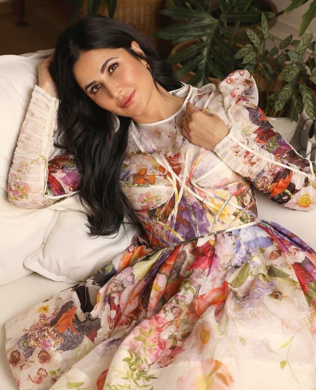 Katrina Kaif announces collaboration with Gauri Khan for a project dressed in a floral mini dress worth Rs. 1.43 Lakh