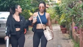 Malaika Arora and Akansha Rajan spotted together leaving gym