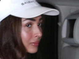 Malaika Arora snapped sporting a white cap