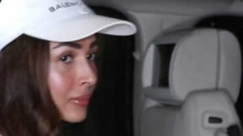 Malaika Arora snapped sporting a white cap
