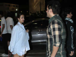 Malaika Arora snapped with Arbaaz Khan and son Arhaan Khan at the airport