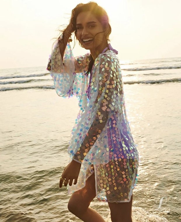 Manushi Chhillar gives purple swimsuit a blingy twist in her recent beach look 