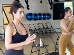Monday motivation with Malaika Arora and Akansha Ranjan