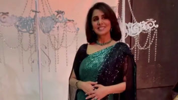 Neetu Kapoor rocks a green shimmer saree with ease!