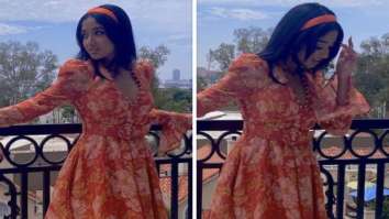 Never Have I Ever star Maitreyi Ramakrishnan looks cute as a button in orange floral dress worth Rs.91K for season 3 promotions