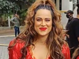 Nia Sharma spotted in a red tassel outfit