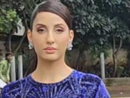 Nora Fatehi gives Ariana Grande vibes in blue outfit