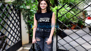 Photos: Ananya Panday spotted outside a salon in Bandra