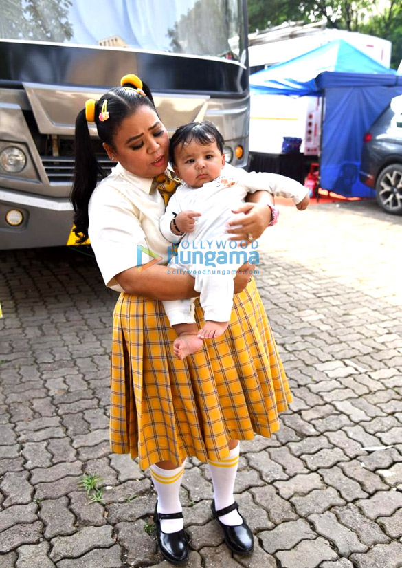photos bharti singh snapped with her son lakshya on the sets of sa re ga ma pa lil champs in powai 1