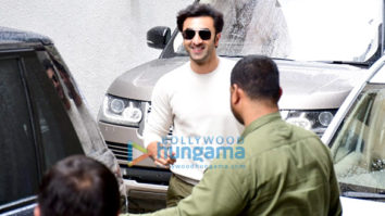 Photos: Brahmastra stars Ranbir Kapoor and Alia Bhatt snapped at Dharma Productions’ office in Khar