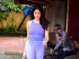 Photos: Janhvi Kapoor spotted outside a pilates studio